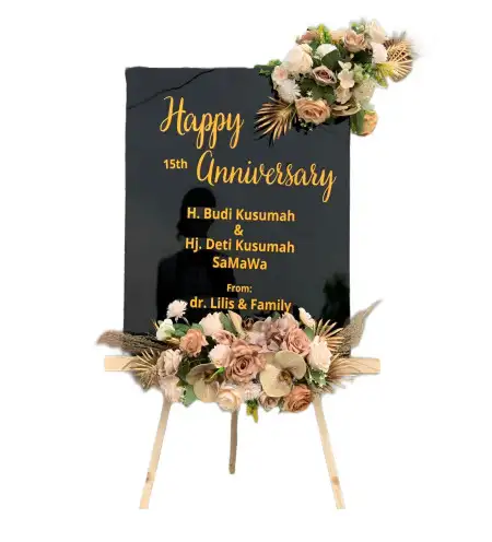 Papan Bunga Akrilik Ballroom Wedding Puncak