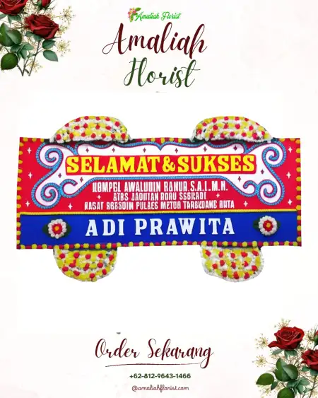 Papan Bunga Ucapan Selamat Ballroom Wedding Puncak