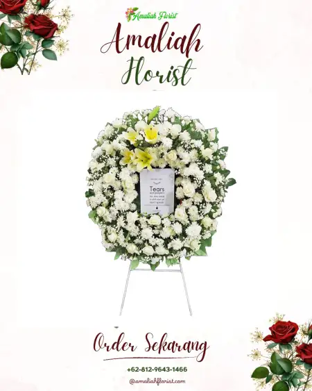Krans Bunga Duka Ballroom Wedding Puncak
